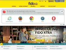 Tablet Screenshot of fido.ca